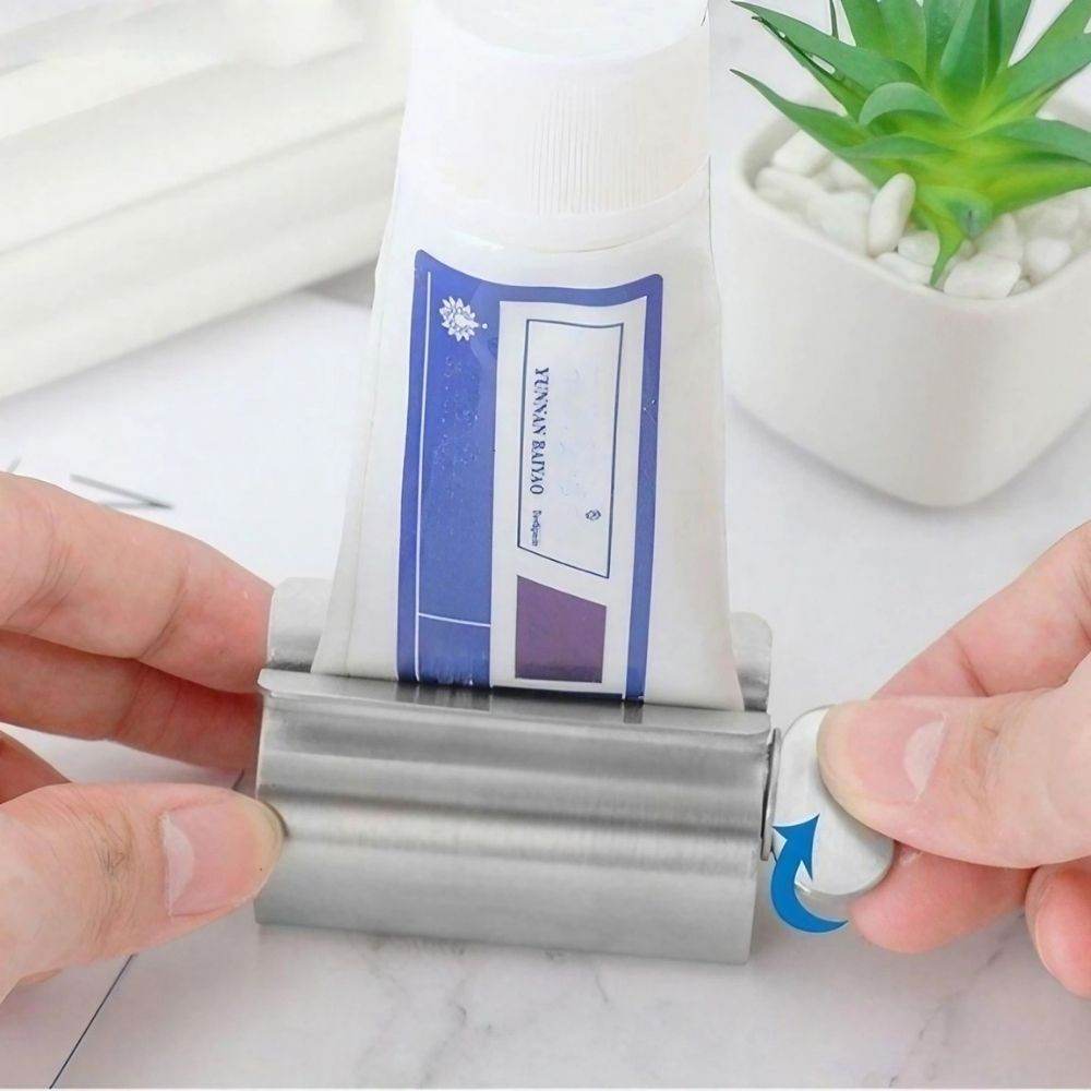 EspreMax™ Inox Espremedor De Tubos De Creme Dental - Inoxidável - Haustter