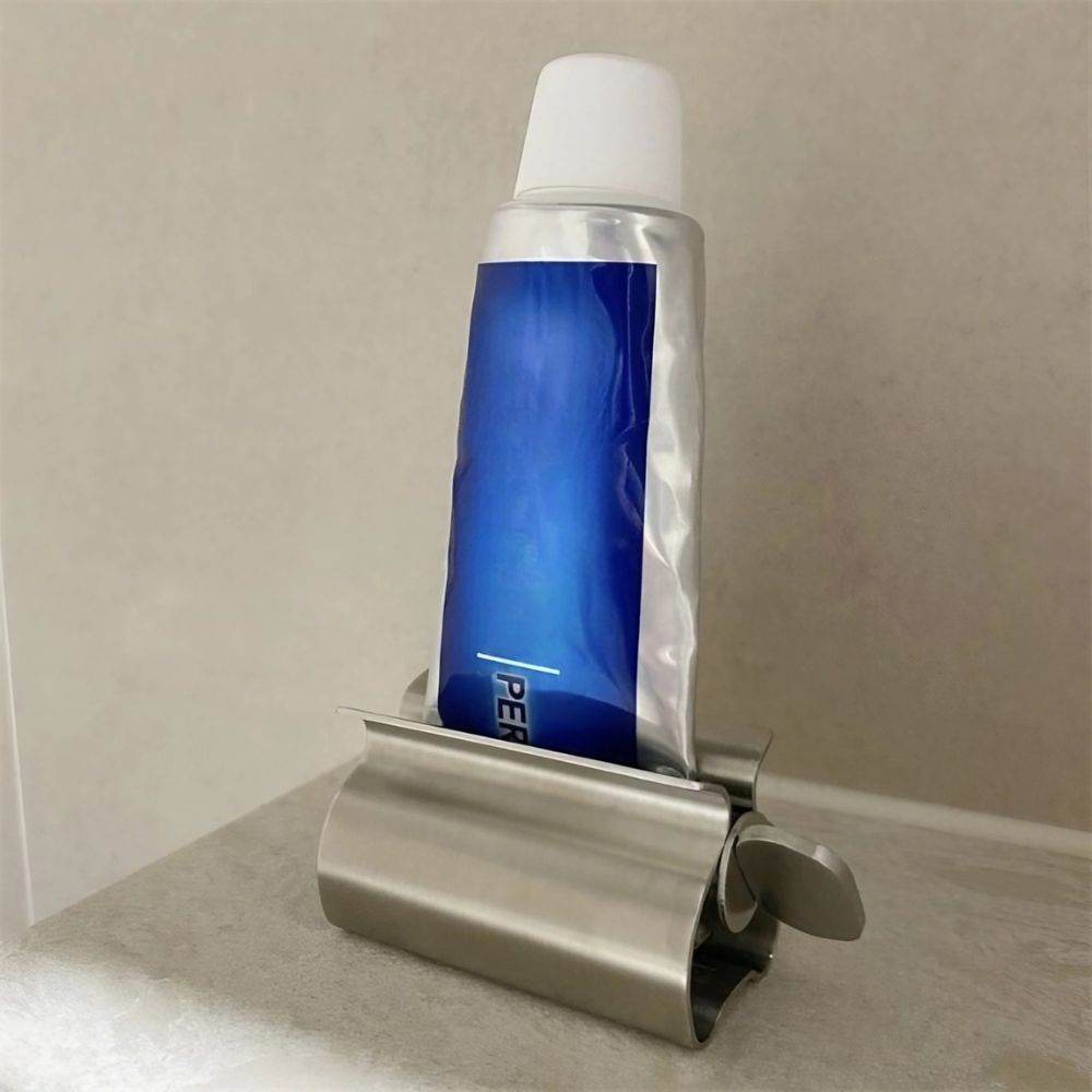 EspreMax™ Inox Espremedor De Tubos De Creme Dental - Inoxidável - Haustter