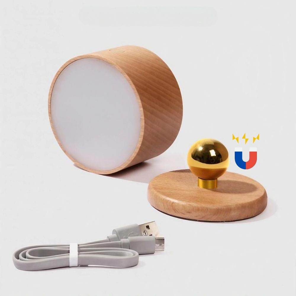 Luminária Com Bola Magnética Giratória - Haustter