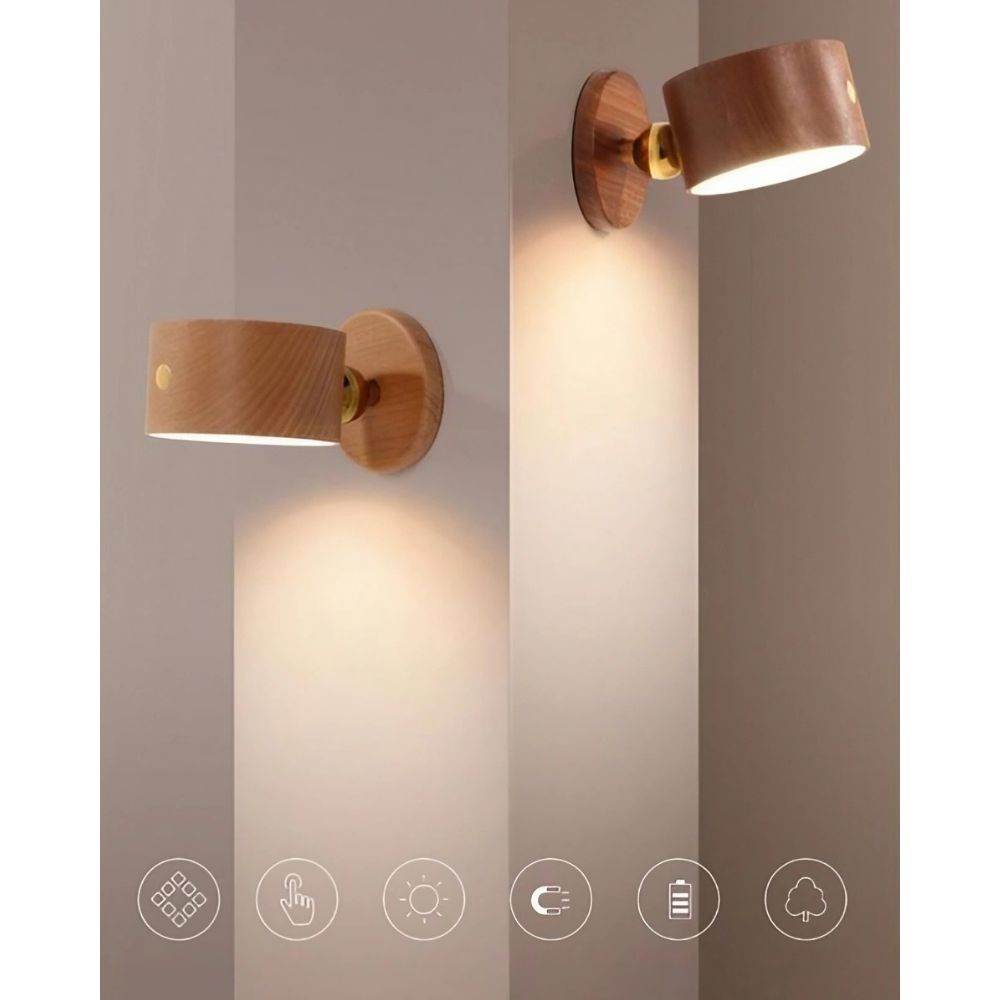 Luminária Com Bola Magnética Giratória - Haustter