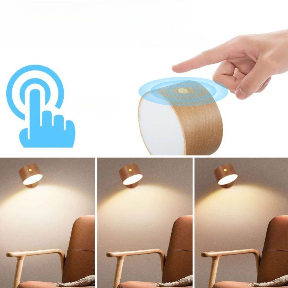 Luminária Com Bola Magnética Giratória - Haustter