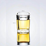 6 Copos de Whiskey Premium de Vidro Grosso Quadrado, Conjunto de Copos de Shot - Haustter - Haustter