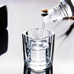 6 Copos de Whiskey Premium de Vidro Grosso Quadrado, Conjunto de Copos de Shot - Haustter - Haustter