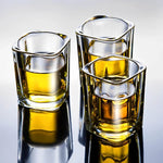 6 Copos de Whiskey Premium de Vidro Grosso Quadrado, Conjunto de Copos de Shot - Haustter - Haustter