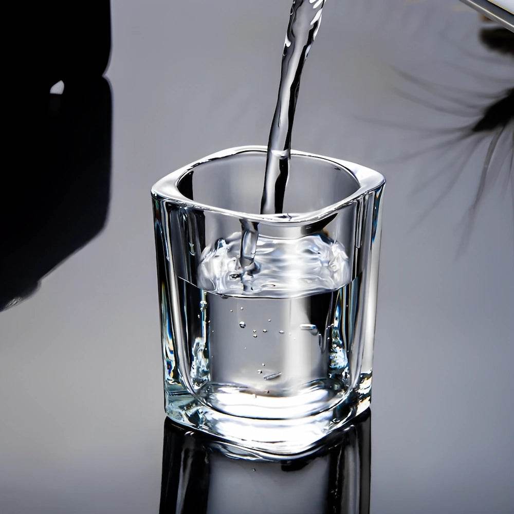 6 Copos de Whiskey Premium de Vidro Grosso Quadrado, Conjunto de Copos de Shot - Haustter - Haustter