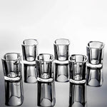 6 Copos de Whiskey Premium de Vidro Grosso Quadrado, Conjunto de Copos de Shot - Haustter - Haustter