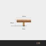 Puxador Nórdico de Madeira de Nogueira para Gavetas e Armários - Haustter - Haustter