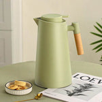 Garrafa Térmica Nórdica com Cabo de Madeira para Café e Chá - 1L - Haustter - Haustter