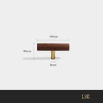 Puxador Nórdico de Madeira de Nogueira para Gavetas e Armários - Haustter - Haustter