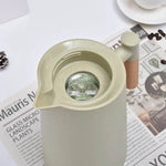 Garrafa Térmica Nórdica com Cabo de Madeira para Café e Chá - 1L - Haustter - Haustter