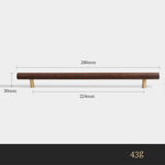 Puxador Nórdico de Madeira de Nogueira para Gavetas e Armários - Haustter - Haustter