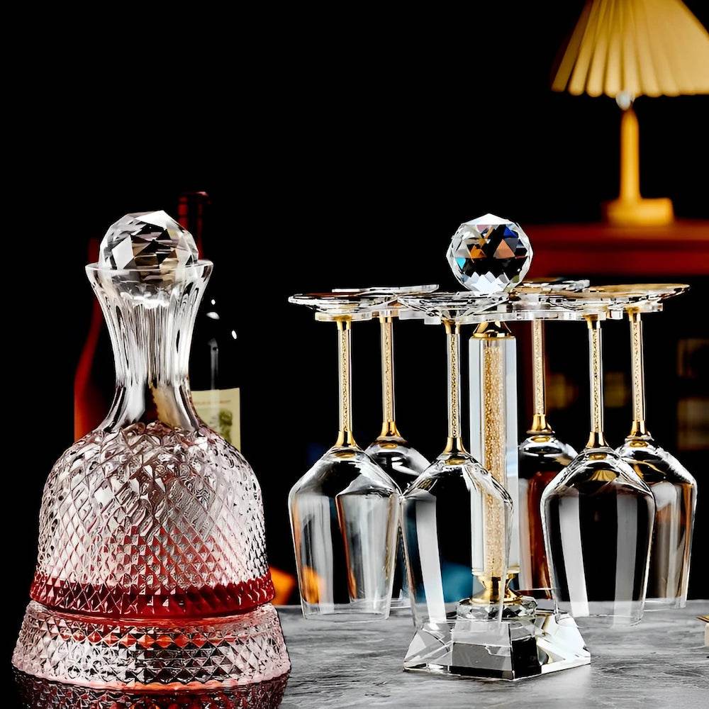 Decantador Aerador com Rotação 360º para Vinho, Licor, Scotch, Bourbon, Presente Criativo 1500ml - Haustter - Haustter