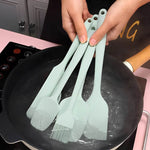 5 Espátulas de Silicone e 1 Pincel, conjunto - Haustter - Haustter