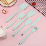 5 Espátulas de Silicone e 1 Pincel, conjunto - Haustter - Haustter