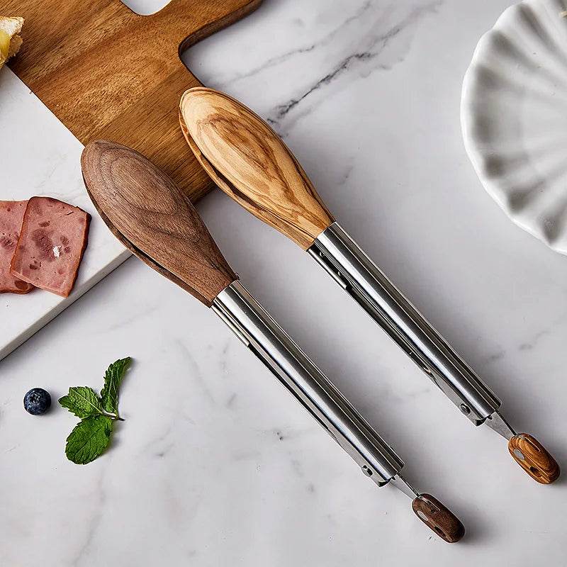 Pinça de Churrasco Inox com Madeira - Haustter - Haustter