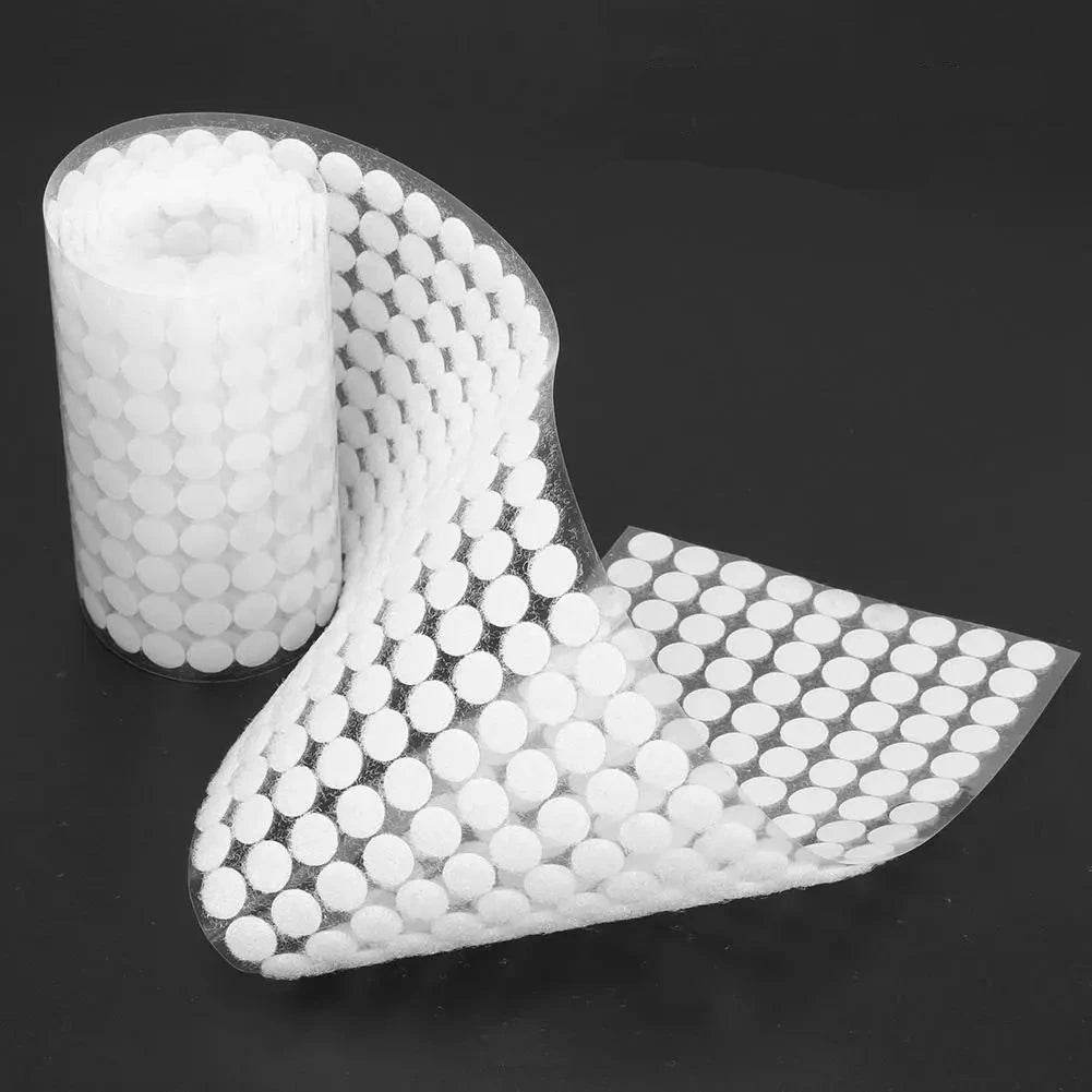 1000 Pares Velcro Autoadesivo Par Macho e Fêmea, Discos de 10/15/20mm com Cola Forte - Haustter - Haustter