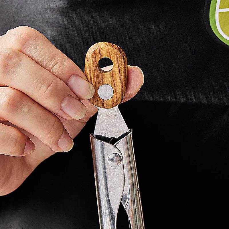 Pinça de Churrasco Inox com Madeira - Haustter - Haustter