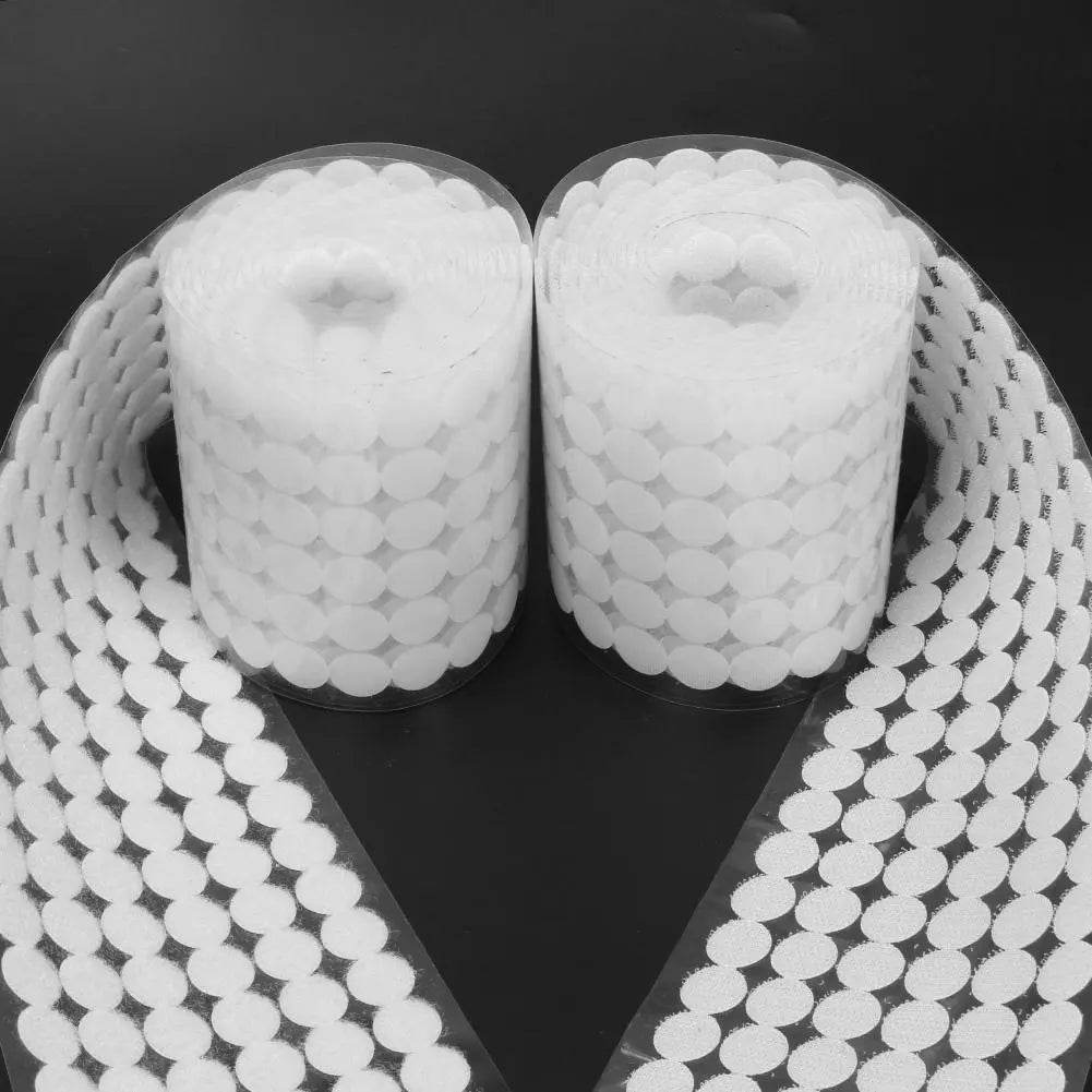 1000 Pares Velcro Autoadesivo Par Macho e Fêmea, Discos de 10/15/20mm com Cola Forte - Haustter - Haustter