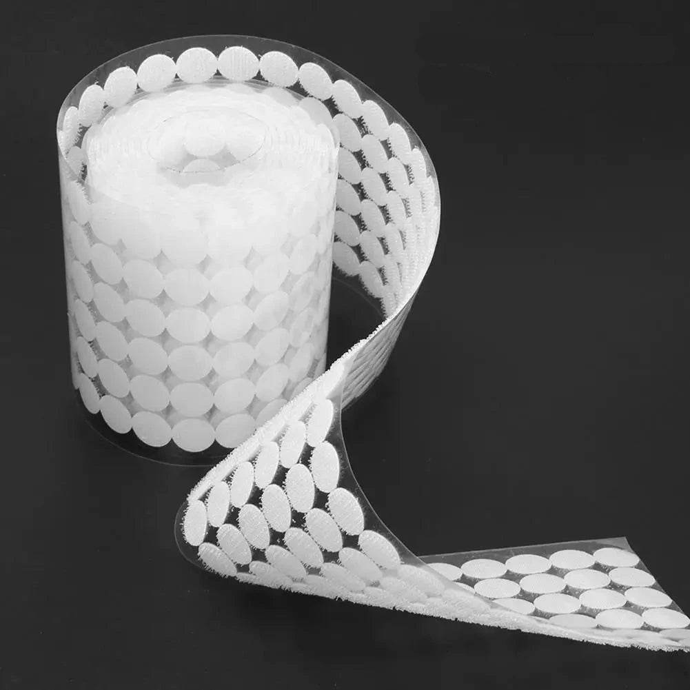 1000 Pares Velcro Autoadesivo Par Macho e Fêmea, Discos de 10/15/20mm com Cola Forte - Haustter - Haustter