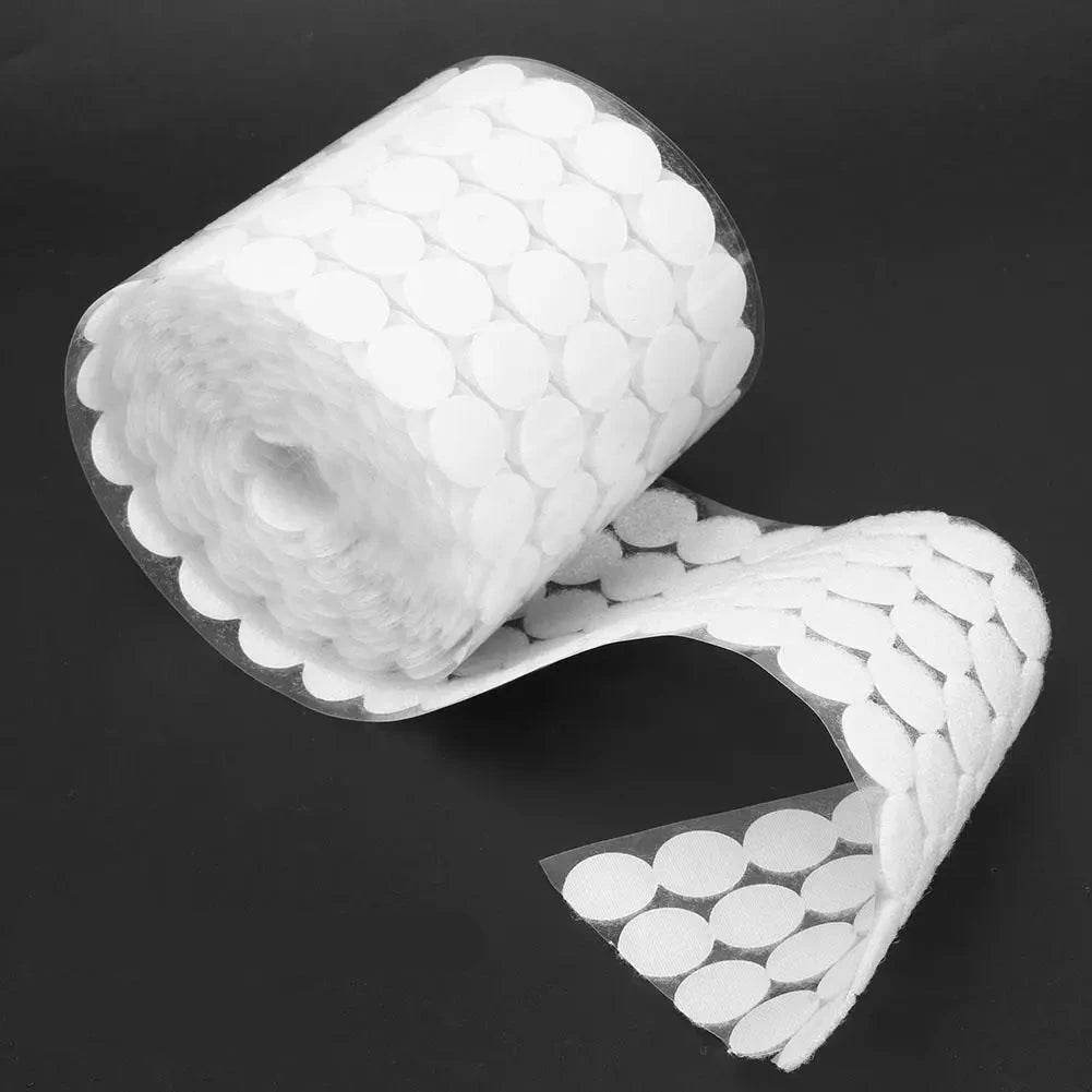 1000 Pares Velcro Autoadesivo Par Macho e Fêmea, Discos de 10/15/20mm com Cola Forte - Haustter - Haustter