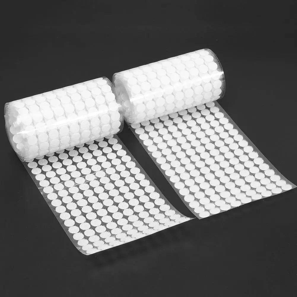 1000 Pares Velcro Autoadesivo Par Macho e Fêmea, Discos de 10/15/20mm com Cola Forte - Haustter - Haustter
