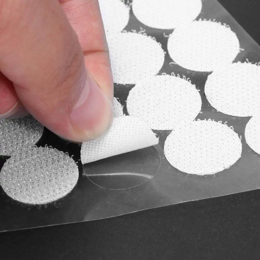 1000 Pares Velcro Autoadesivo Par Macho e Fêmea, Discos de 10/15/20mm com Cola Forte - Haustter - Haustter