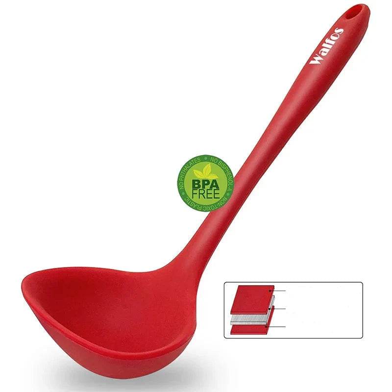 Espátula de Silicone Walfos com Cabo Longo para Cozinha - Haustter - Haustter