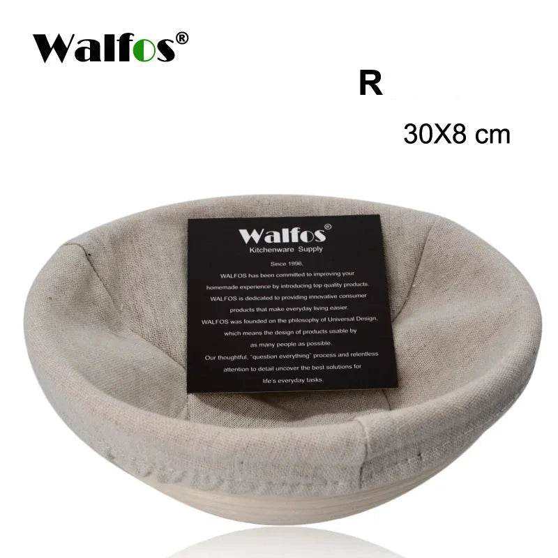 Cesta de Fermentação em Rattan Natural Walfos para Pães - Haustter - Haustter