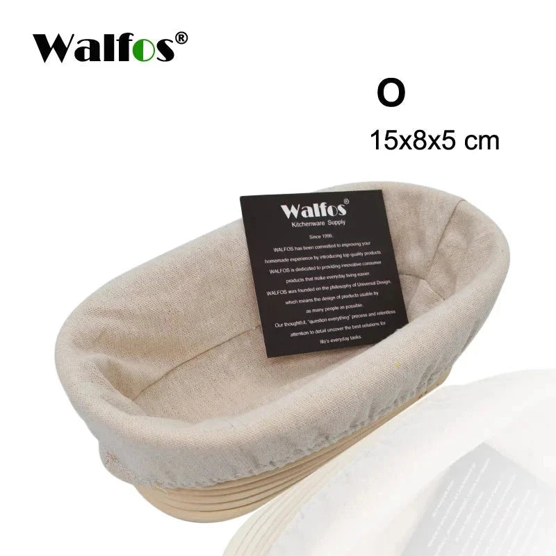 Cesta de Fermentação em Rattan Natural Walfos para Pães - Haustter