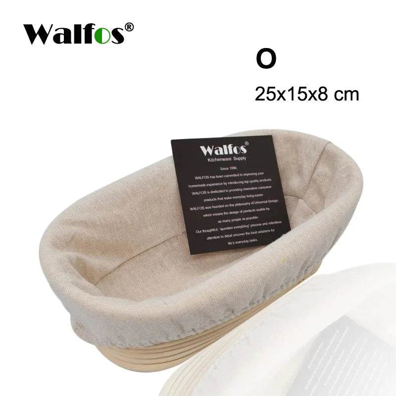Cesta de Fermentação em Rattan Natural Walfos para Pães - Haustter - Haustter