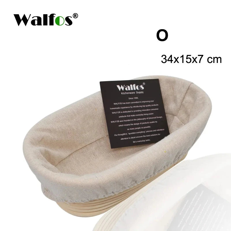 Cesta de Fermentação em Rattan Natural Walfos para Pães - Haustter