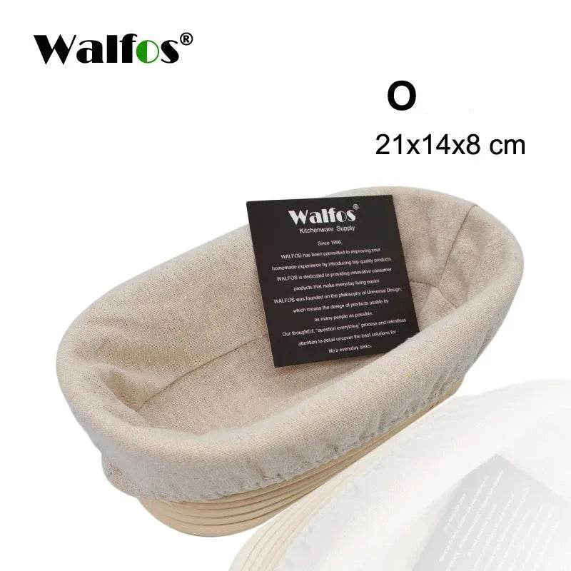 Cesta de Fermentação em Rattan Natural Walfos para Pães - Haustter - Haustter