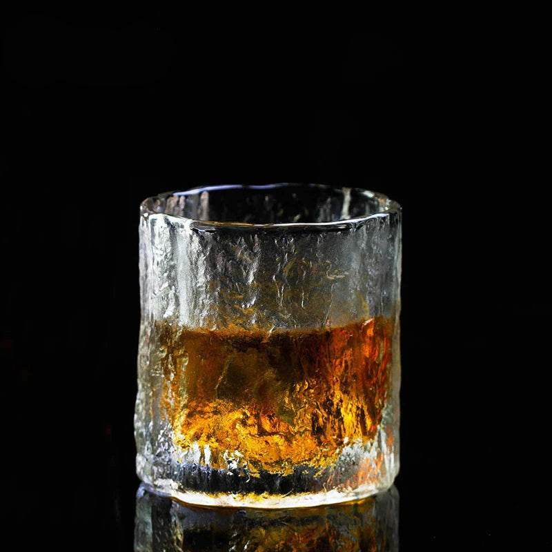 Copos Rocha de Gelo para Whisky com Porta-Copos de Madeira - Haustter - Haustter