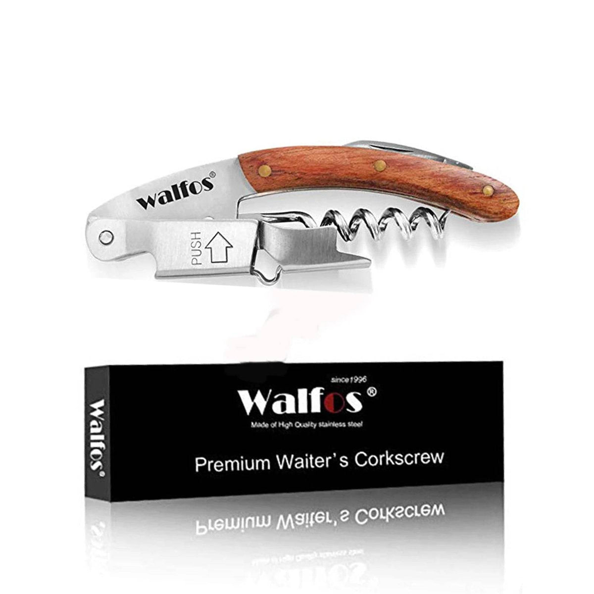 Saca-Rolhas Profissional de Aço Inoxidável Walfos - Haustter - Haustter