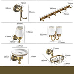 Acessórios para Banheiro Estilo Retrô/Antigo em Bronze - Haustter - Haustter