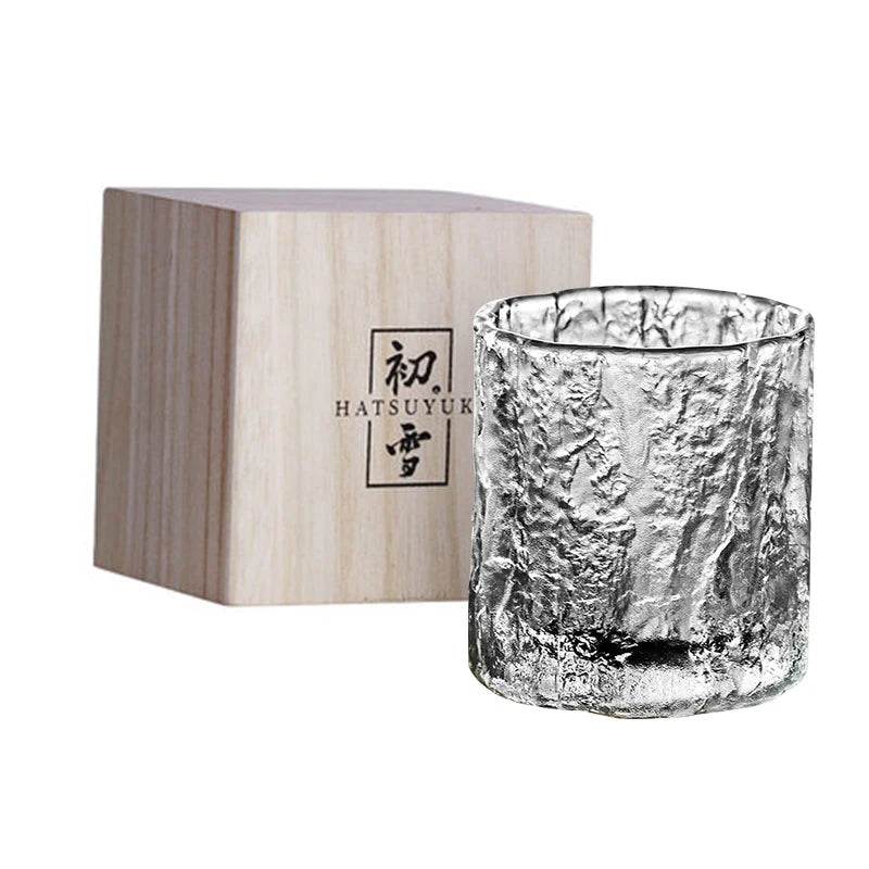 Copos Rocha de Gelo para Whisky com Porta-Copos de Madeira - Haustter - Haustter