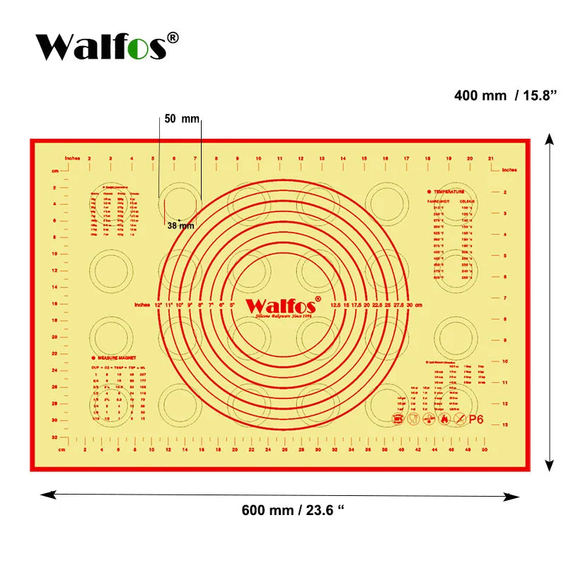 Tapete de Silicone Antiaderente Walfos para Assar - Haustter