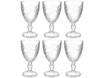Jogo de Taças Bico de Jaca Empire 6 Peças 330ml - Elegância em Vidro | Haustter - Haustter
