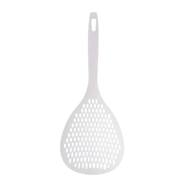 Colher Coadora de Cozinha com Cabo Longo e Redonda, Colher Resistente ao Calor para Macarrão e Bolinhos, Coador Grande Doméstico - Haustter - Haustter