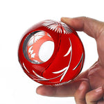 Copo de Vidro Lapidado Vermelho - Haustter - Haustter