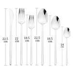 4/16/24/32 Talheres em Aço Inoxidável, Conjunto - Haustter - Haustter