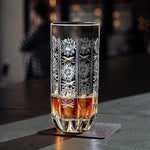 Copo de Vidro Lapidado 340ml para Suco e Coquetéis - Haustter - Haustter