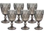 Jogo de Taças Empire Diamond 6 Peças 330ml - Mistério em Preto | Haustter - Haustter