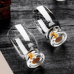 Taças de Cristal com Detalhes Dourados - Haustter - Haustter