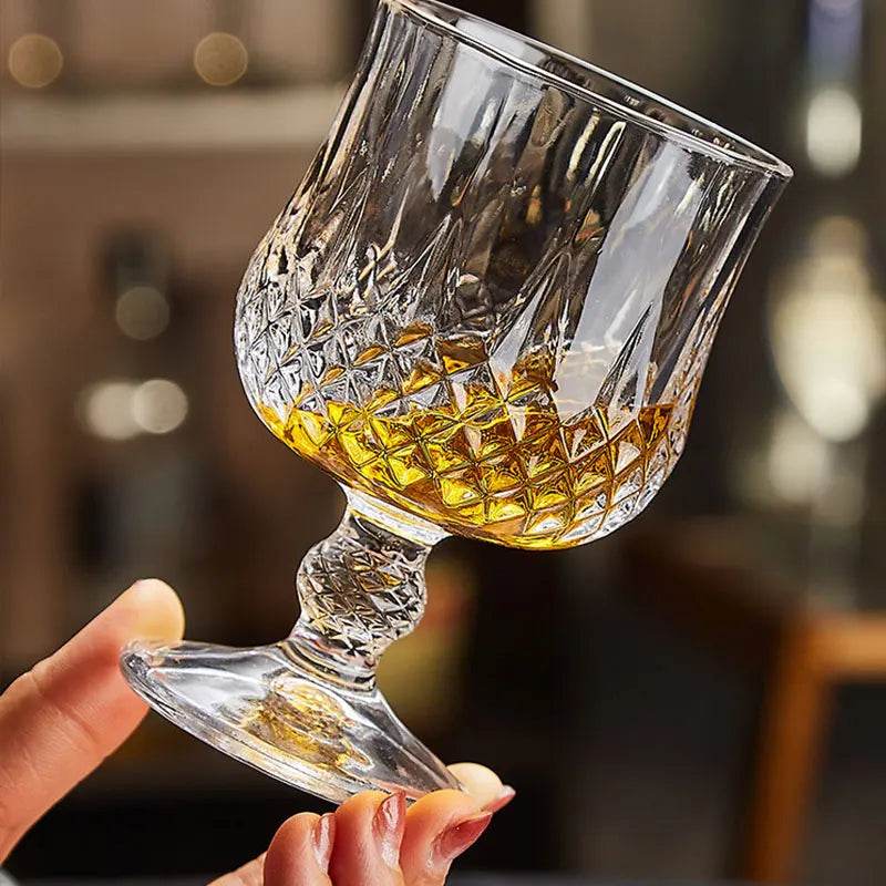 4 Taças Vintage de Vidro para Bebidas Destiladas, Conjunto - Haustter - Haustter