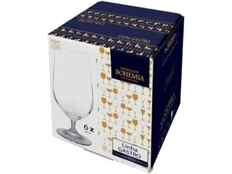 Jogo de Taças para Cerveja 6 Peças 380ml - Cristal Ecológico | Haustter - Haustter
