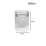 1/3/6 Copos de Vidro Japonês Listrado - Haustter - Haustter