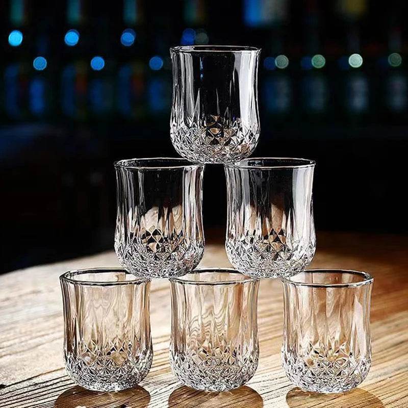 6 Copos Diamante para Bebidas Destiladas, Conjunto - Haustter - Haustter