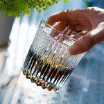 Copo de Whisky Japanese Edo Kiriko Stellar Pulse, Gravado à Mão, com Caixa de Madeira - Haustter - Haustter