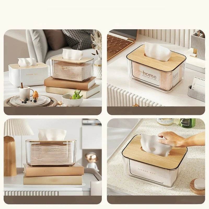 Caixa de Lenços de Papel Multifuncional para Mesa - Haustter - Haustter